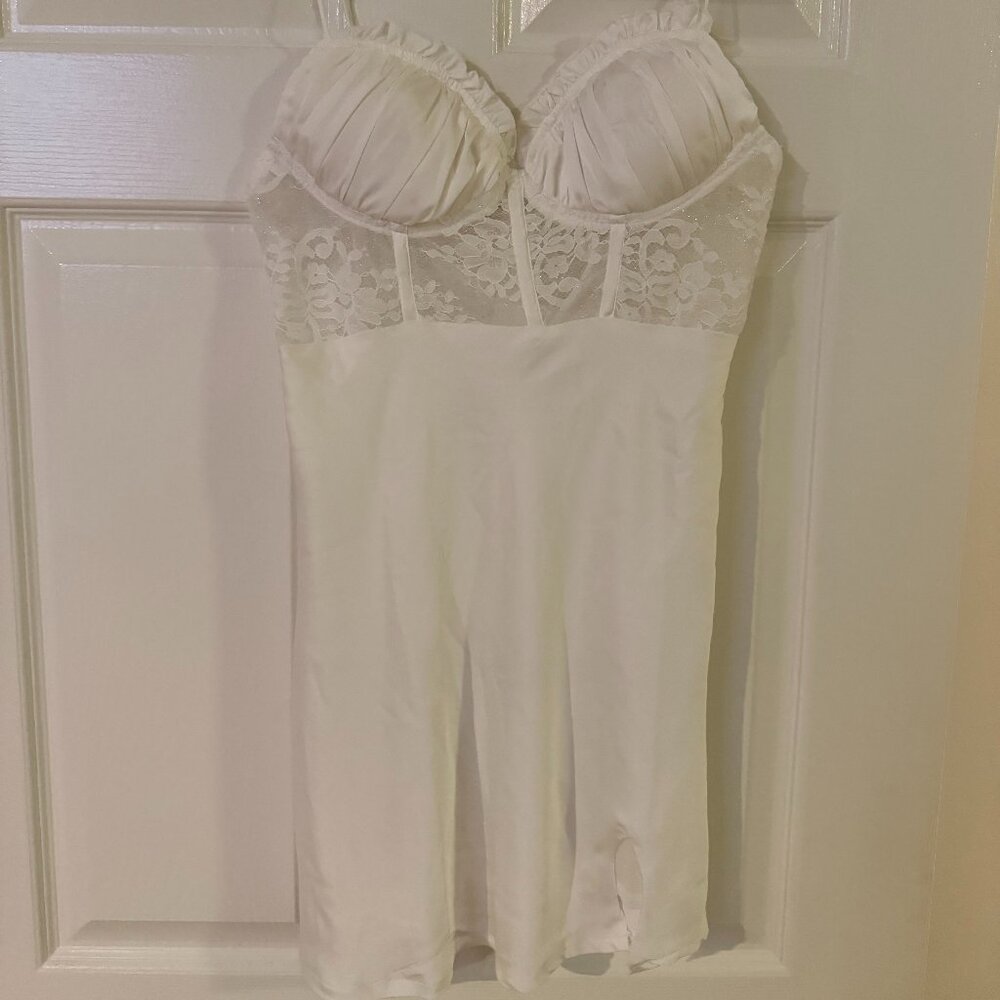 White Corset Mini Dress – Size Medium